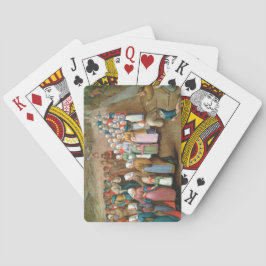 Traditionelle Hochzeitsprozession (Vintage Kunst) Spielkarten