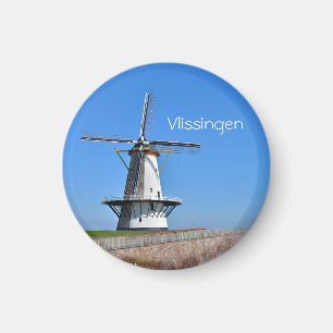 Traditionelle holländische Windmühle Magnet
