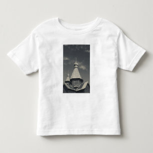 Traditionelle hölzerne russisch-orthodoxe Kirche Kleinkind T-shirt