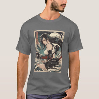 Traditionelle Ifa Retro-Mädchenfamilie T-Shirt