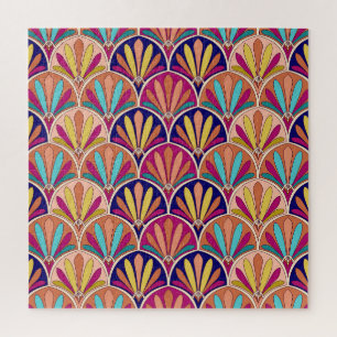Traditionelle indische TextilIllustration Puzzle