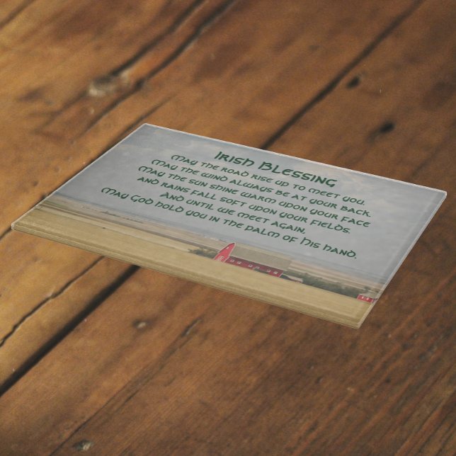 Traditionelle irische Blessing Golden Weizen Field Schneidebrett (Von Creator hochgeladen)