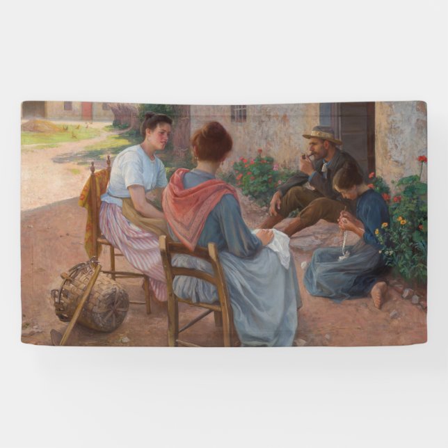 Traditionelle italienische Familie (Vintag Italien Banner (Horizontal)