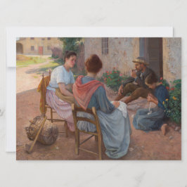 Traditionelle italienische Familie (Vintag Italien Karte