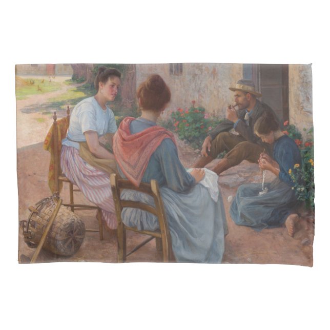 Traditionelle italienische Familie (Vintag Italien Kissenbezug (Vorderseite-Links)