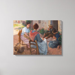 Traditionelle italienische Familie (Vintag Italien Leinwanddruck