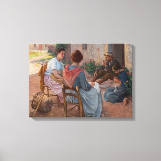 Traditionelle italienische Familie (Vintag Italien Leinwanddruck (Vorderseite)