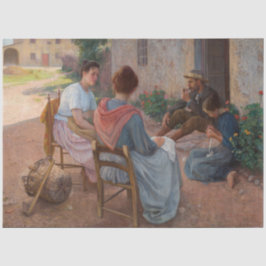 Traditionelle italienische Familie (Vintag Italien Seidenpapier