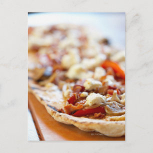 Traditionelle italienische Pizza Postkarte