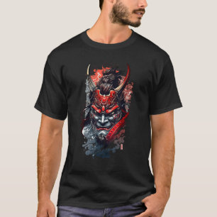 Traditionelle japanische Dämonenmaske, Teufel Oni T-Shirt