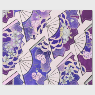 Traditionelle japanische Fans Geschenkpapier