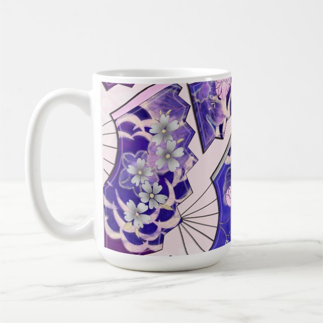 Traditionelle japanische Fans Kaffeetasse (Links)