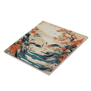 Traditionelle japanische Kutani-Zierkunst 3 Fliese