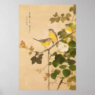 Traditionelle Japanische Malerei - Asiatische Voge Poster