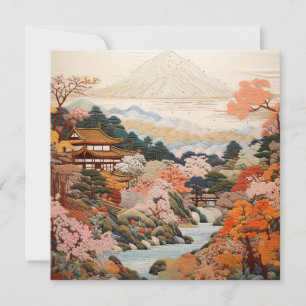 Traditionelle japanische Tapisserie Art Elegantes