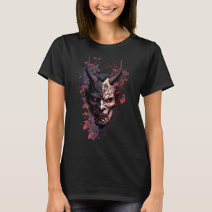 Traditionelle japanische Tattoo-Dämonenmaske, Oni T-Shirt