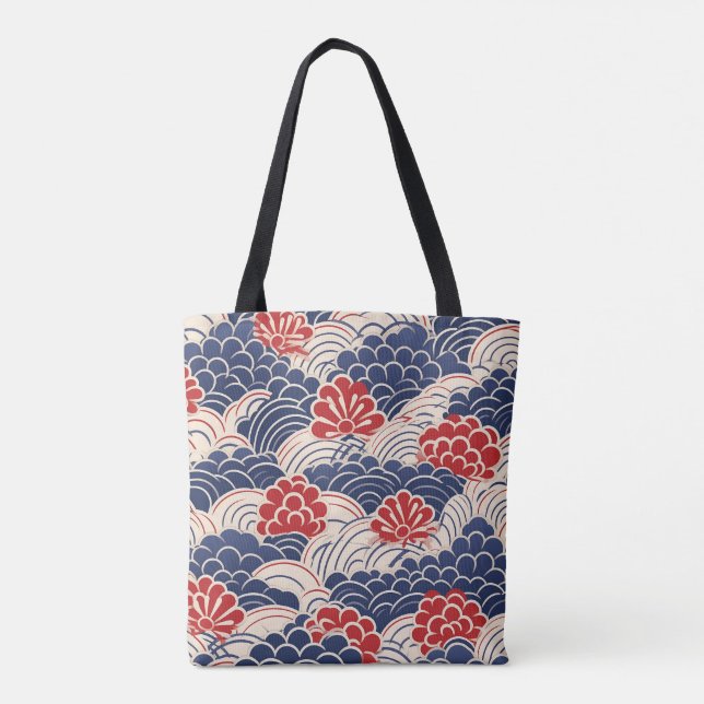 Traditionelle japanische Wave-Tasche (Rückseite)