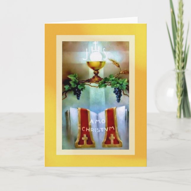 Traditionelle Jubiläumsordnung für Priesterkarte Karte (Vorderseite)