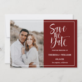 Traditionelle kalligraphische Foto Hochzeit Save The Date
