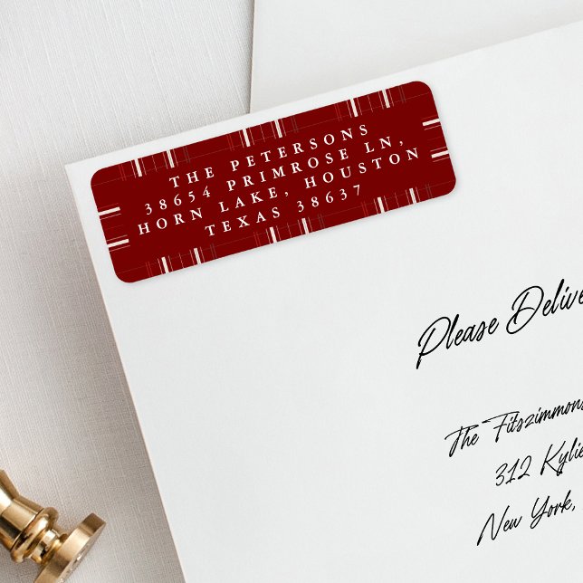 Traditionelle Karierte gemütliche Hütte Tief rote  (Von Creator hochgeladen)