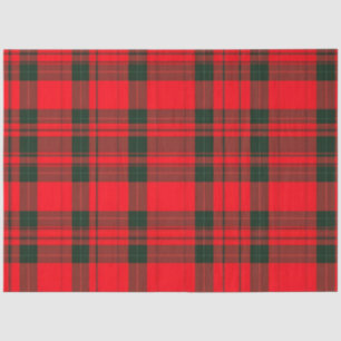 Traditionelle Karierte Tartan Populäre Rote Sammlu Seidenpapier