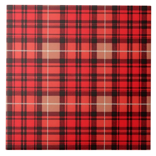 Traditionelle Karierte Tartan Trendy Collection Fliese (Vorderseite)