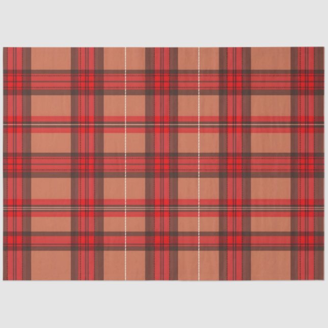 Traditionelle Karierte Tartan Trendy Collection Seidenpapier (Vorderseite)