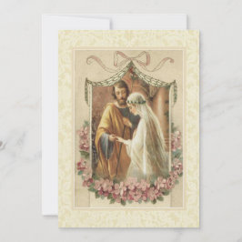 Traditionelle katholische Hochzeit Einladung