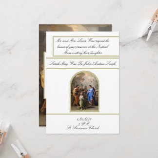 Traditionelle katholische Hochzeitseinladung Maria Einladung