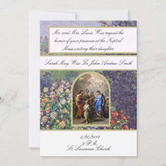 Traditionelle katholische Hochzeitseinladung Maria Einladung