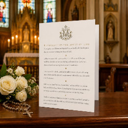 Traditionelle katholische Hochzeitsgästekleidungsk Briefpapier