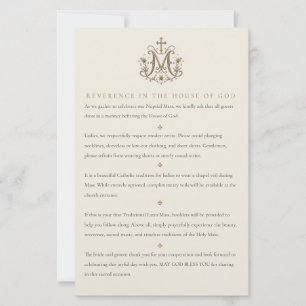 Traditionelle katholische Hochzeitsgästekleidungsk Briefpapier