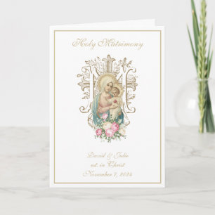 Traditionelle katholische religiöse Maria Jesus Ho Einladung