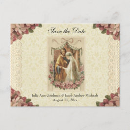 Traditionelle katholische SAVE THE DATE Hochzeit Ankündigungspostkarte