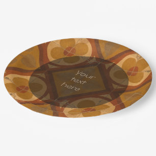 Traditionelle Keramik-Mittelmeerfliese irgendein Pappteller