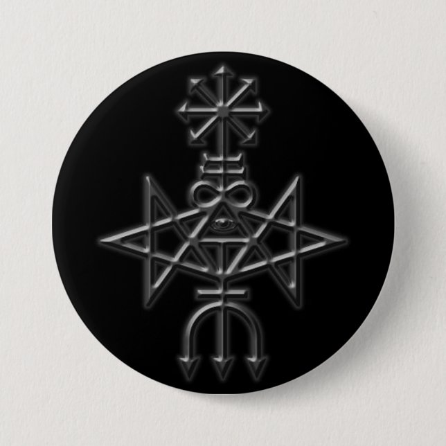 traditionelle Kirche von satan sigil Button (Vorderseite)