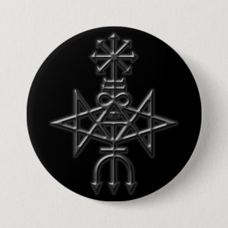 traditionelle Kirche von satan sigil Button