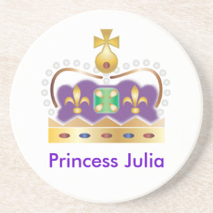 Traditionelle königliche Krone Sandstein Untersetzer