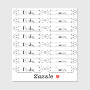 Traditionelle Kräutermarken im französischen Garte Aufkleber