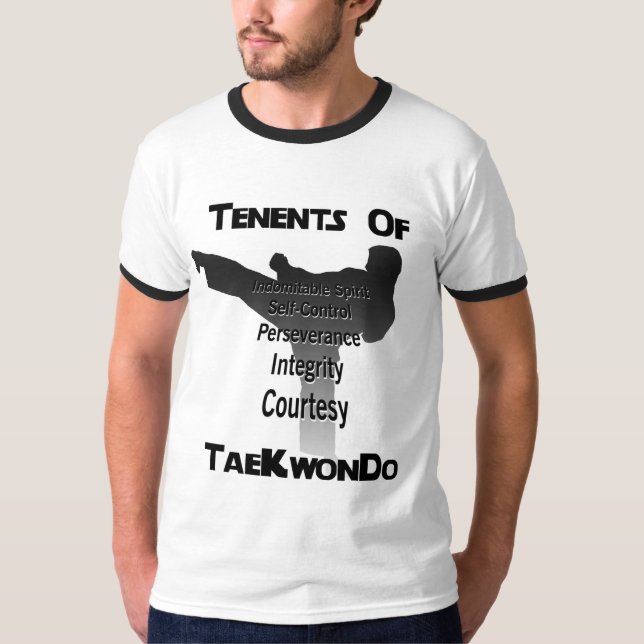 Traditionelle Lehren Taekwondos T-Shirt (Vorderseite)