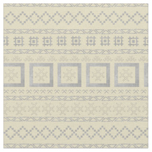 Traditionelle lettische Symbole auf Mudcloth Stoff