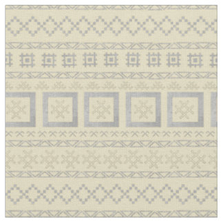 Traditionelle lettische Symbole auf Mudcloth Stoff