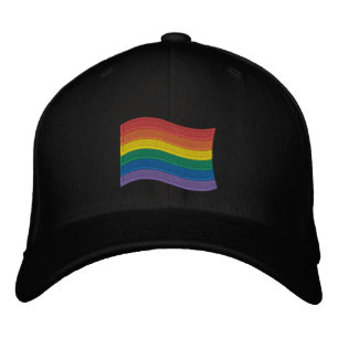 Traditionelle LGBTQ+-Stolzflagge bestickter Baseba Bestickte Baseballkappe