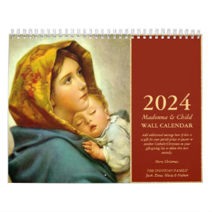 Traditionelle Madonna und Kind Weihnachtsgeschenke Kalender