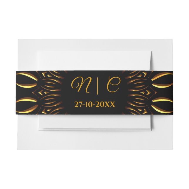 Traditionelle mandala klassische elegante Luxushoc Einladungsbanderole (Vorderseite Beispiel)