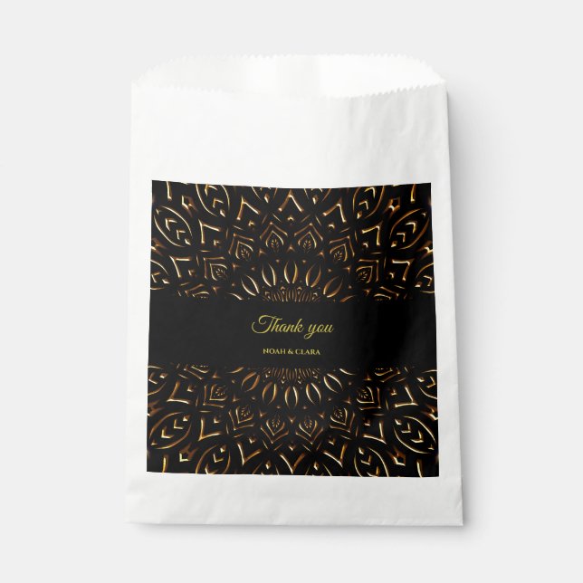 Traditionelle mandala klassische elegante Luxushoc Geschenktütchen (Vorderseite)