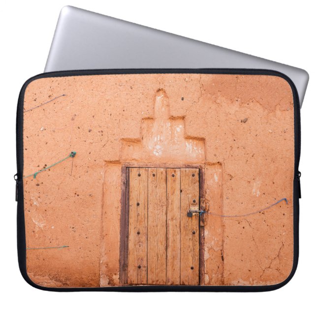 Traditionelle marokkanische Holzfenster Laptopschutzhülle (Vorderseite)