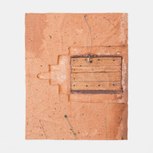 Traditionelle marokkanische Holzfenstertextur Fleecedecke