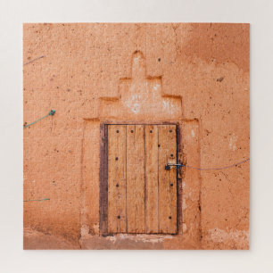 Traditionelle marokkanische Holzfenstertextur Puzzle