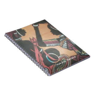 Traditionelle Massai-Kultur Muster Kunst Design Notizblock